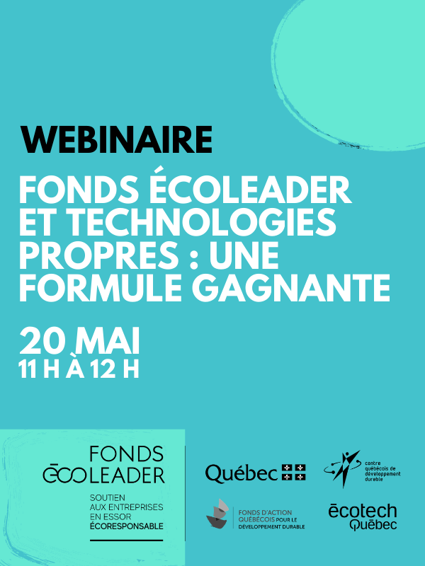 Fonds Écoleader et technologies propres : Une formule gagnante | Fonds Écoleader